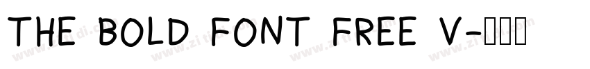 THE BOLD FONT FREE V字体转换